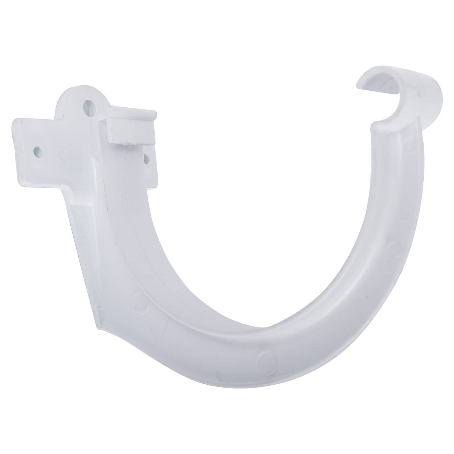 GANCHO CANAL PVC BLANCO — Constructor Center Chile