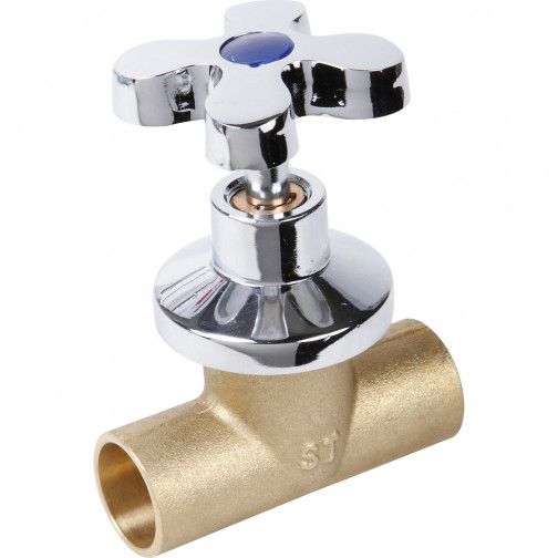 LLAVE PASO BRONCE 1/2 DUSCHY — Constructor Center Chile