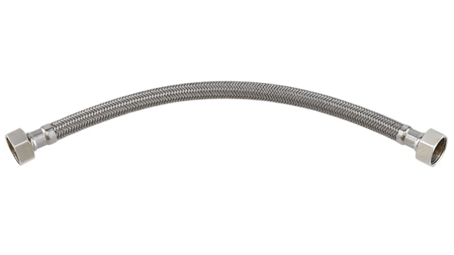 FLEXIBLE AGUA VINILICO HI-HE 1/2 30CM DUSCHY — Constructor Center Chile