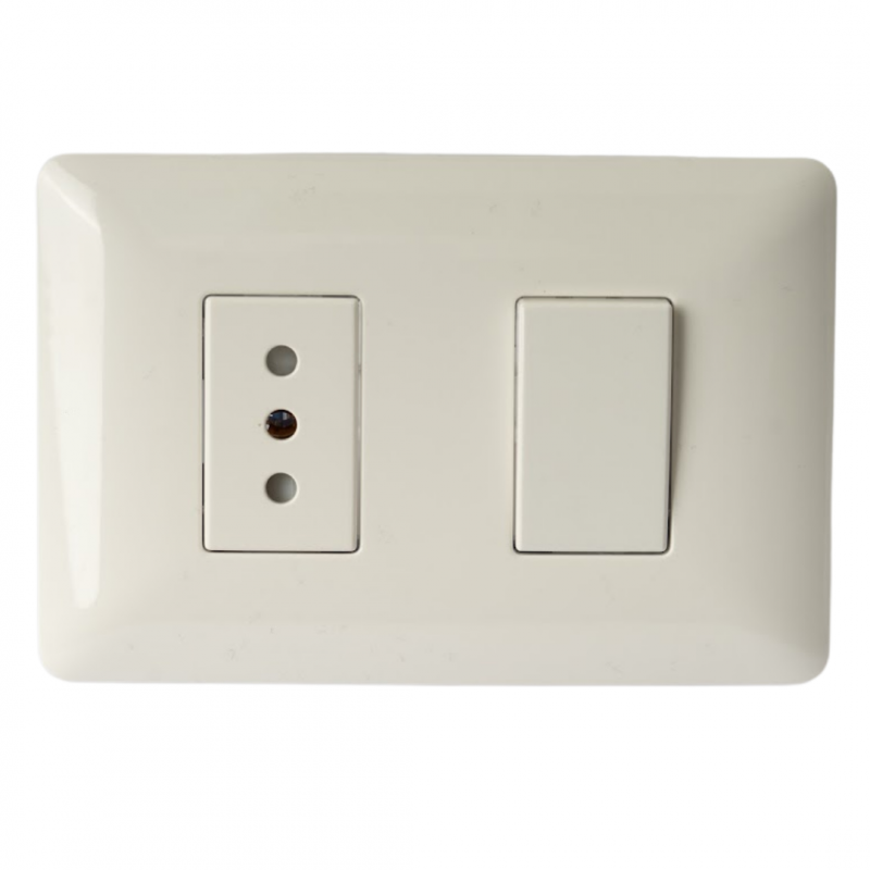 INTERRUP 9/12 + ENCHUFE EMBUT BLANCO STANFORD — Constructor Center Chile