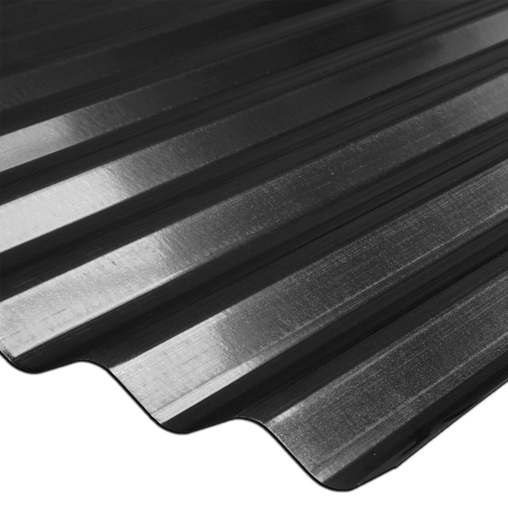 PLANCHA ZINC PREP 0,35 x 5000MM NEGRO — Constructor Center Chile