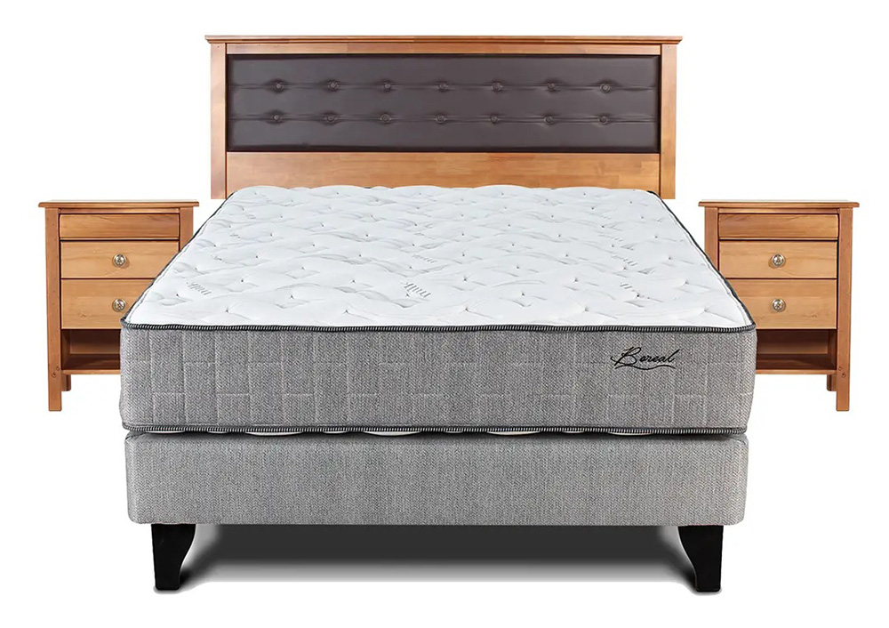 COMBO CAMA AMERICANA BOREAL DOS + SET LIVO 2PL — Constructor Center Chile